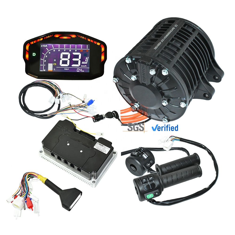 Mid Drive Motor Kit 72V 3000W - Fardriver 72680 Elektromotorrad-Kit Luftkühlung 72V 3000W