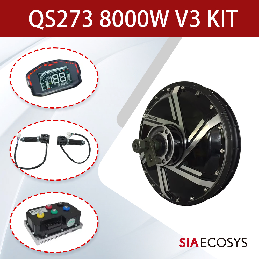Qs273 Hub Motor 8000W 72V - QSMOTOR QS273 V3 8000W 72V Nabenmotor-Kit