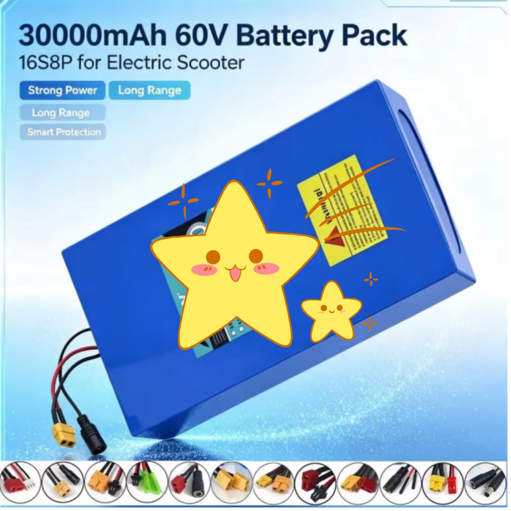 16S8P 1000W-3000W 60V 30Ah Hoc – 60V 30Ah Electric Scooter Battery Bewertung und Preis