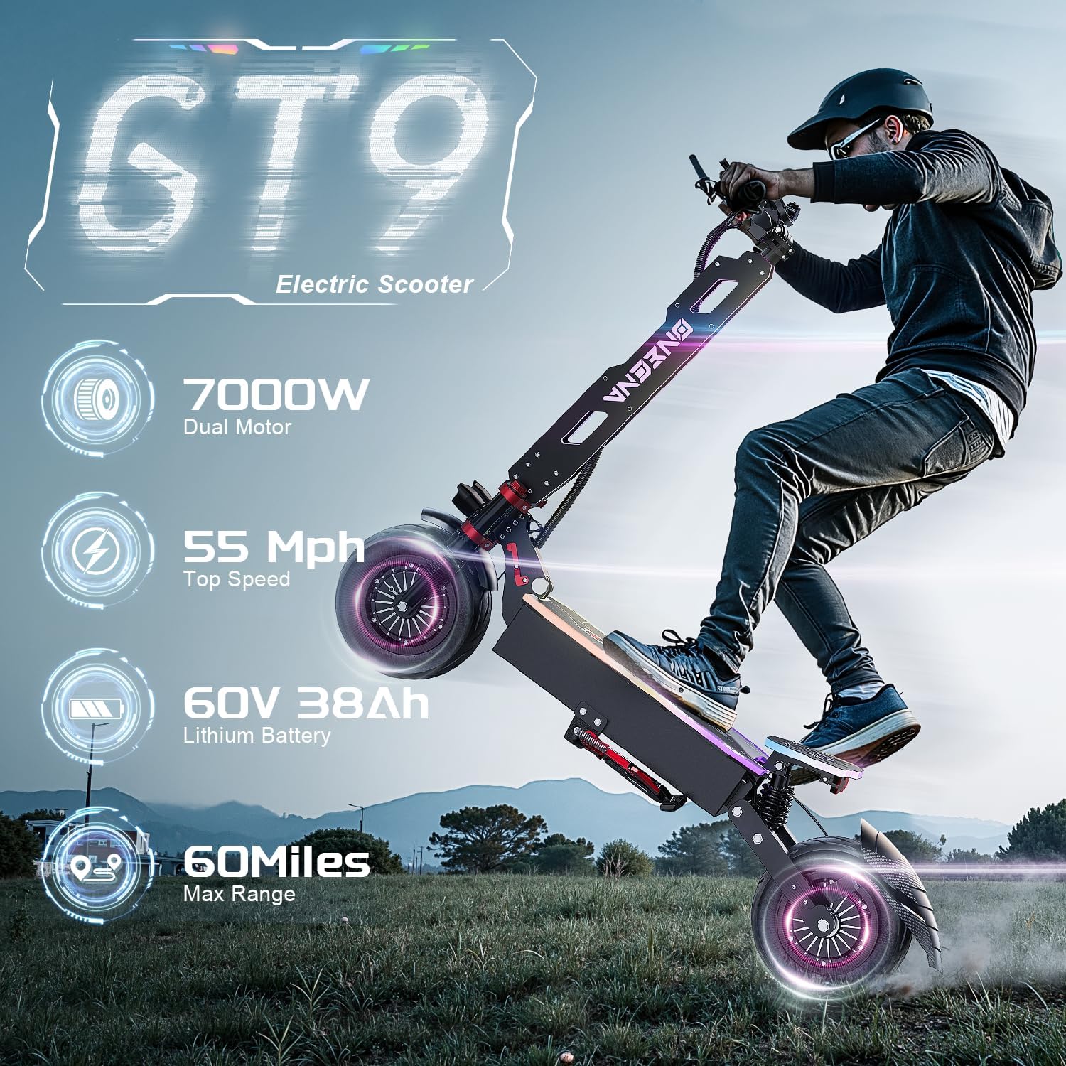 ONECNA NEUER GT9 GT8 GT7 Elekt – 60V 5600W Dual Motor Electric Scooter Bewertung und Preis